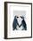 Penguins in Love-Fab Funky-Framed Art Print