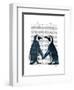 Penguins in Love-Fab Funky-Framed Art Print