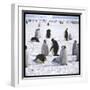 Penguins in the Snow-null-Framed Photographic Print