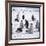 Penguins in the Snow-null-Framed Photographic Print