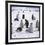 Penguins in the Snow-null-Framed Photographic Print