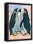 Penguins, Neziere-R Sula Neziere-Framed Stretched Canvas