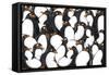 Penguins Pattern-YuanDen-Framed Stretched Canvas