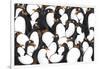 Penguins Pattern-YuanDen-Framed Art Print