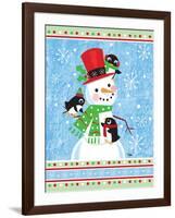 Penguins & Snowman-Teresa Woo-Framed Art Print