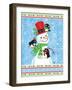 Penguins & Snowman-Teresa Woo-Framed Art Print