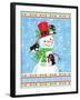 Penguins & Snowman-Teresa Woo-Framed Art Print