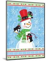 Penguins & Snowman-Teresa Woo-Mounted Art Print