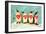 Penguins Spelling Out Love-null-Framed Art Print