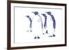 Penguins-Cristian Mielu-Framed Premium Giclee Print