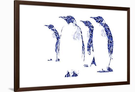 Penguins-Cristian Mielu-Framed Art Print