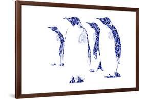 Penguins-Cristian Mielu-Framed Art Print