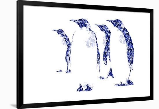 Penguins-Cristian Mielu-Framed Art Print