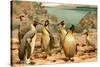 Penguins-F.W. Kuhnert-Stretched Canvas