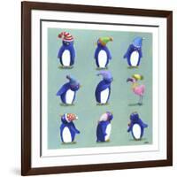 Penguins-Louise Tate-Framed Giclee Print