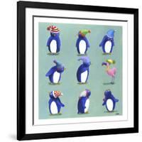 Penguins-Louise Tate-Framed Giclee Print