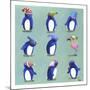 Penguins-Louise Tate-Mounted Giclee Print