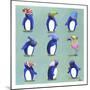 Penguins-Louise Tate-Mounted Premium Giclee Print