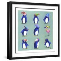 Penguins-Louise Tate-Framed Giclee Print