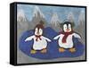 Penguins-Erin Clark-Framed Stretched Canvas