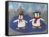 Penguins-Erin Clark-Framed Stretched Canvas