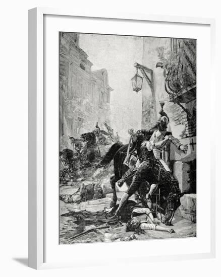 Peninsula War, May 2, 1808, Madrid, Manuela and Juan Malasana-null-Framed Giclee Print