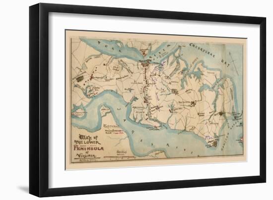 Peninsular Campaign-null-Framed Art Print