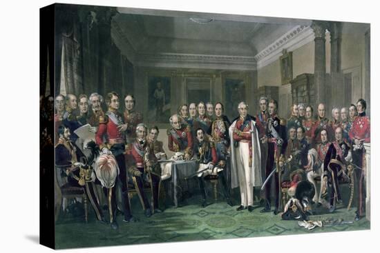 Peninsular Heroes at the United Services Club-John Prescott Knight-Stretched Canvas