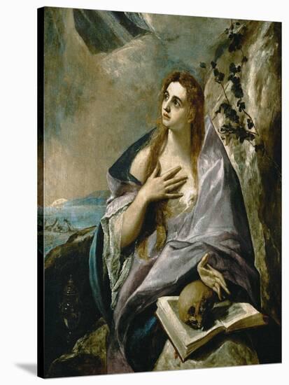 Penitent Magdalen-El Greco-Stretched Canvas