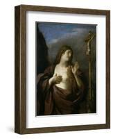 Penitent Magdalene, 1645-1649-Guercino-Framed Giclee Print