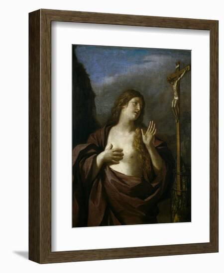 Penitent Magdalene, 1645-1649-Guercino-Framed Giclee Print