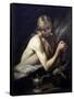 Penitent Magdalene (Dressed Only in Her Hair)-Jose de  Ribera-Framed Stretched Canvas