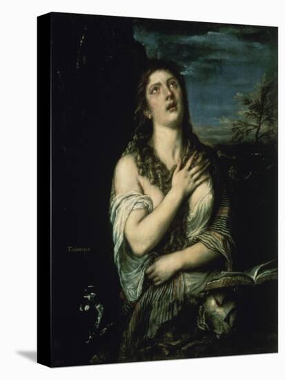 Penitent Magdalene-Titian (Tiziano Vecelli)-Stretched Canvas