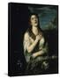 Penitent Magdalene-Titian (Tiziano Vecelli)-Framed Stretched Canvas