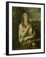 Penitent Mary Magdalene, C. 1550-80-Titian (Tiziano Vecelli)-Framed Art Print