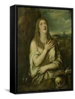 Penitent Mary Magdalene, C. 1550-80-Titian (Tiziano Vecelli)-Framed Stretched Canvas