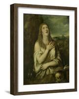 Penitent Mary Magdalene, C. 1550-80-Titian (Tiziano Vecelli)-Framed Art Print