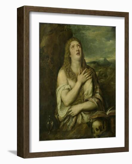 Penitent Mary Magdalene, C. 1550-80-Titian (Tiziano Vecelli)-Framed Art Print