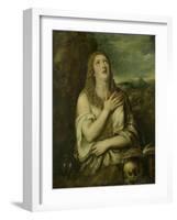 Penitent Mary Magdalene, C. 1550-80-Titian (Tiziano Vecelli)-Framed Art Print