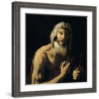 Penitent Saint Jerome, 1652-Jusepe de Ribera-Framed Giclee Print