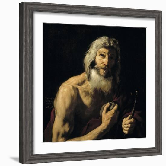 Penitent Saint Jerome, 1652-Jusepe de Ribera-Framed Giclee Print