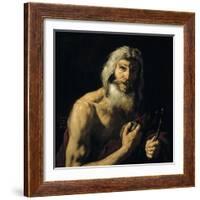 Penitent Saint Jerome, 1652-Jusepe de Ribera-Framed Giclee Print