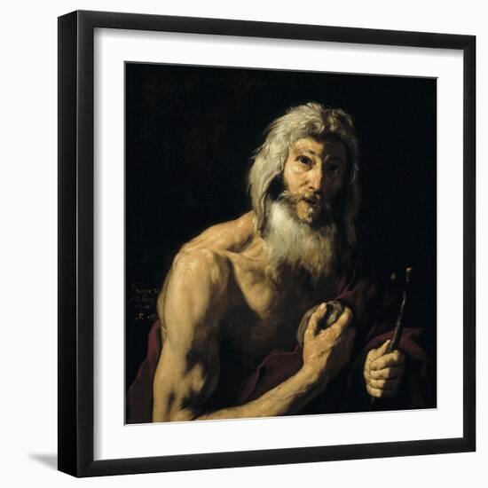 Penitent Saint Jerome, 1652-Jusepe de Ribera-Framed Giclee Print