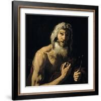 Penitent Saint Jerome, 1652-Jusepe de Ribera-Framed Giclee Print