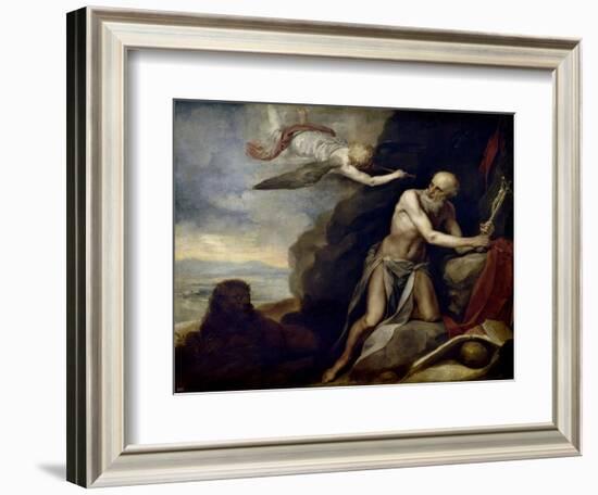 Penitent Saint Jerome, Ca. 1660-Alonzo Cano-Framed Giclee Print