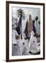 Penitents During Semana Santa (Holy Week) Beneath Torre Del Oro, Seville, Andalucia, Spain, Europe-Stuart Black-Framed Photographic Print