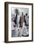 Penitents During Semana Santa (Holy Week) Beneath Torre Del Oro, Seville, Andalucia, Spain, Europe-Stuart Black-Framed Photographic Print