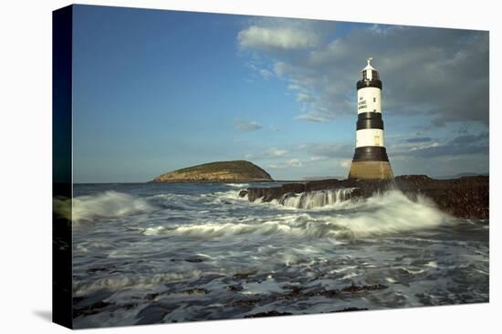 Penmon Lighthouse and Puffin Island August-null-Stretched Canvas