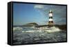 Penmon Lighthouse and Puffin Island August-null-Framed Stretched Canvas