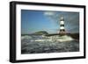 Penmon Lighthouse and Puffin Island August-null-Framed Photographic Print